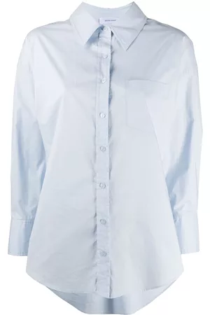 ANINE BING Camisa con dobladillo asimétrico