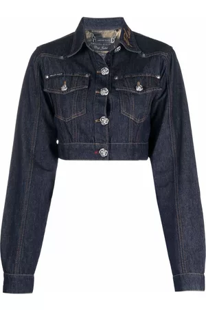 Philipp Plein Chaqueta vaquera Chains corta