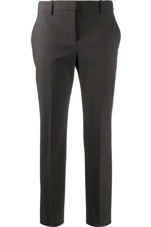 THEORY Pantalones tapered de talle alto