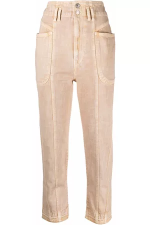 Marant Etoile Vaqueros capri de talle alto