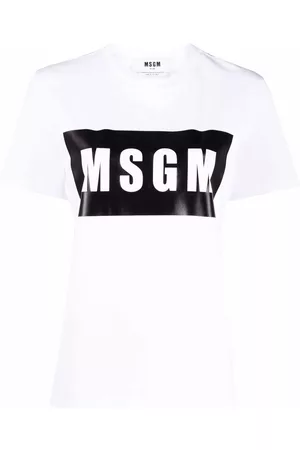 Msgm Camiseta con logo estampado