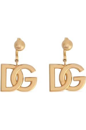 Dolce & Gabbana Pendientes con colgante del logo DG