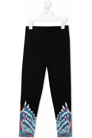 MARCELO BURLON Pantalones con estampado de alas