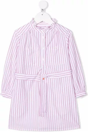 BONPOINT Vestido camisero con estampado a rayas