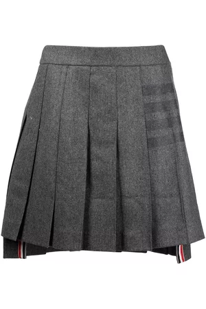 Thom Browne Falda plisada con motivo 4-Bar