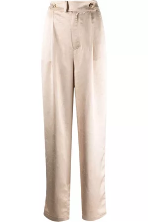 AERON Pantalones rectos Odile de satén