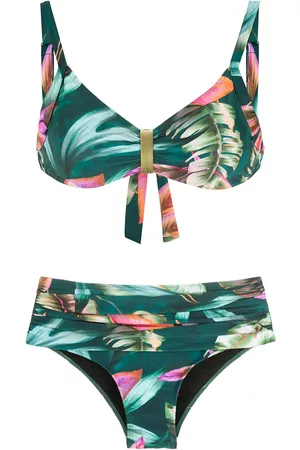 Lygia & Nanny Bikini Anne con estampado de hojas