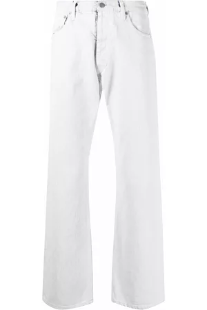 Maison Margiela Vaqueros rectos de talle medio