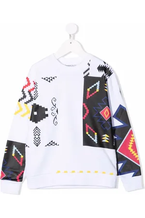 MARCELO BURLON Sudadera con diseño patchwork