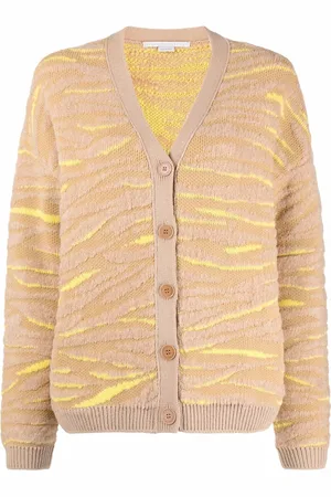 Stella McCartney Cárdigan de punto con parche de tigre