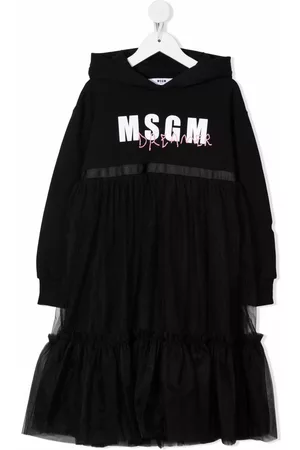 Msgm Vestido con capucha y logo