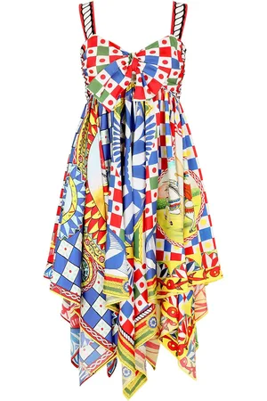 Dolce & Gabbana Vestido corto con estampado Carretto
