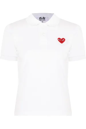 Comme des Garçons Polo Heart con parche del logo