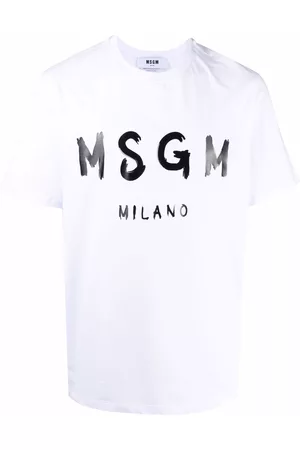 Msgm Camiseta con logo estampado