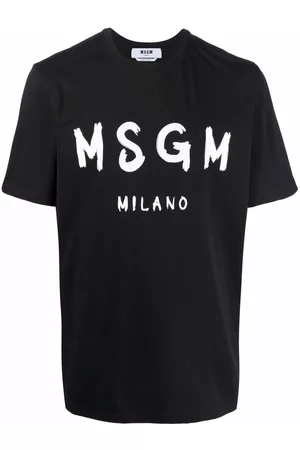 Msgm Camiseta con logo estampado