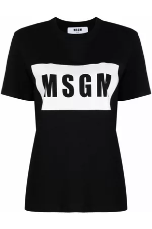 Msgm Camiseta con logo estampado