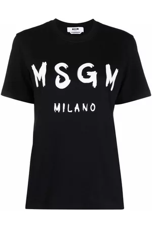 Msgm Camiseta con logo estampado