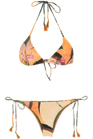 Lygia & Nanny Bikini de cuello halter con motivo floral