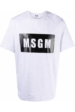 Msgm Camiseta con logo estampado