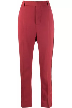 Rick Owens Pantalones con ribetes de satén