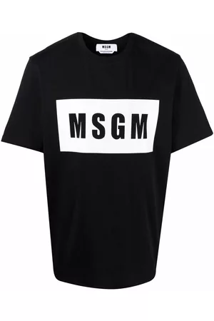 Msgm Camiseta con logo estampado