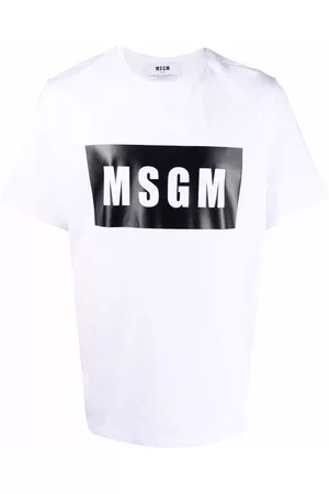 Msgm Camiseta con logo estampado