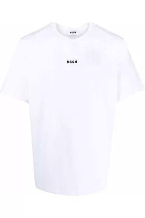 Msgm Camiseta con logo estampado