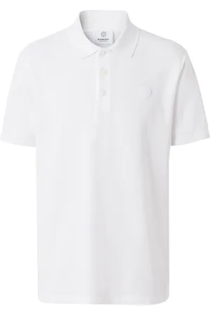 Burberry Polo con monograma bordado