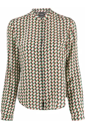 Aspesi Camisa con estampado geométrico