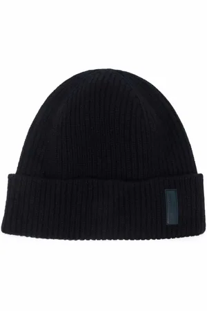 Giorgio Armani Gorro de punto con parche del logo