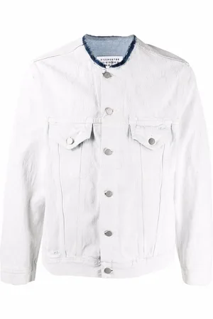 Maison Margiela Chaqueta vaquera con cuello sin rematar