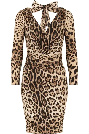 Dolce & Gabbana Vestido con motivo de leopardo