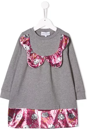 Simonetta Vestido tipo jersey con panel de nubes