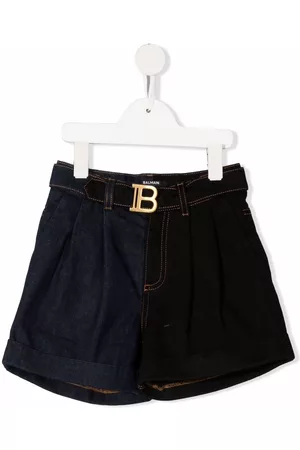 Balmain Pantalones cortos con hebilla y logo