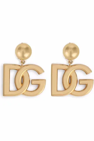 Dolce & Gabbana Pendientes de clip con logo DG