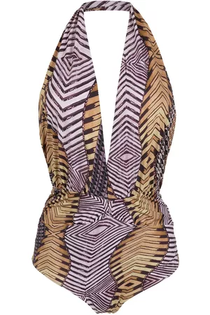 AMIR SLAMA Bañador con cuello halter