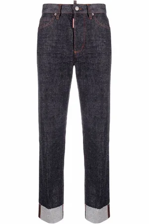Dsquared2 Vaqueros de talle alto estampados