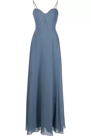 Marchesa Notte Vestido largo con tiras finas