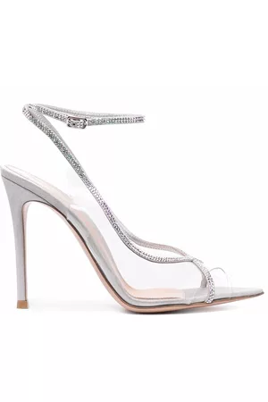 Gianvito Rossi Sandalias con tira metalizada