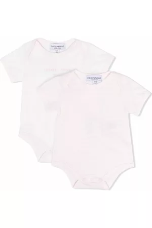 Emporio Armani Conjunto de pelele con logo estampado