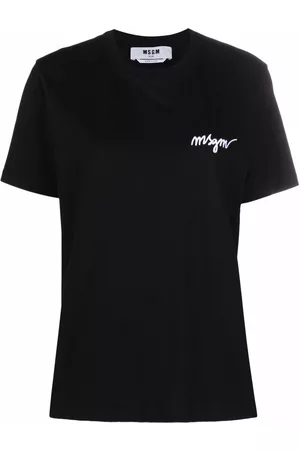 Msgm Camiseta con logo en el pecho