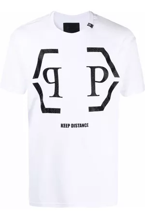 Philipp Plein Camiseta con logo hexagonal