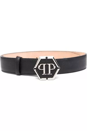 Philipp Plein Cinturón con placa del logo