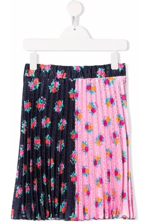 Msgm Falda plisada con estampado floral