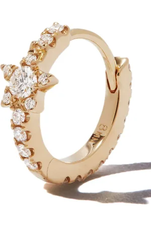 Maria Tash Pendiente Diamond Star Eternity en oro de 18kt