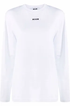 Msgm Camiseta con logo estampado