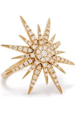 DJULA Anillo Big Sun en oro amarillo de 18 ct con diamante