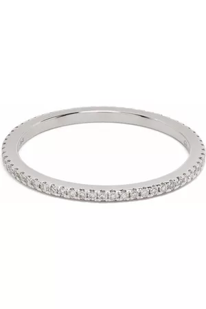 DJULA Anillo de compromiso en oro blanco de 18 ct con diamantes