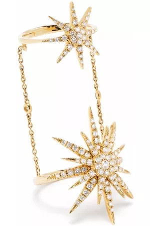 DJULA Anillo Double Soleil en oro amarillo de 18 ct con diamantes