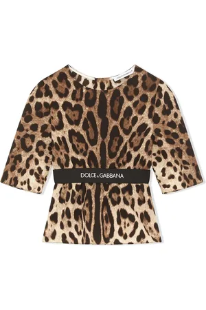 Dolce & Gabbana Top con estampado de leopardo